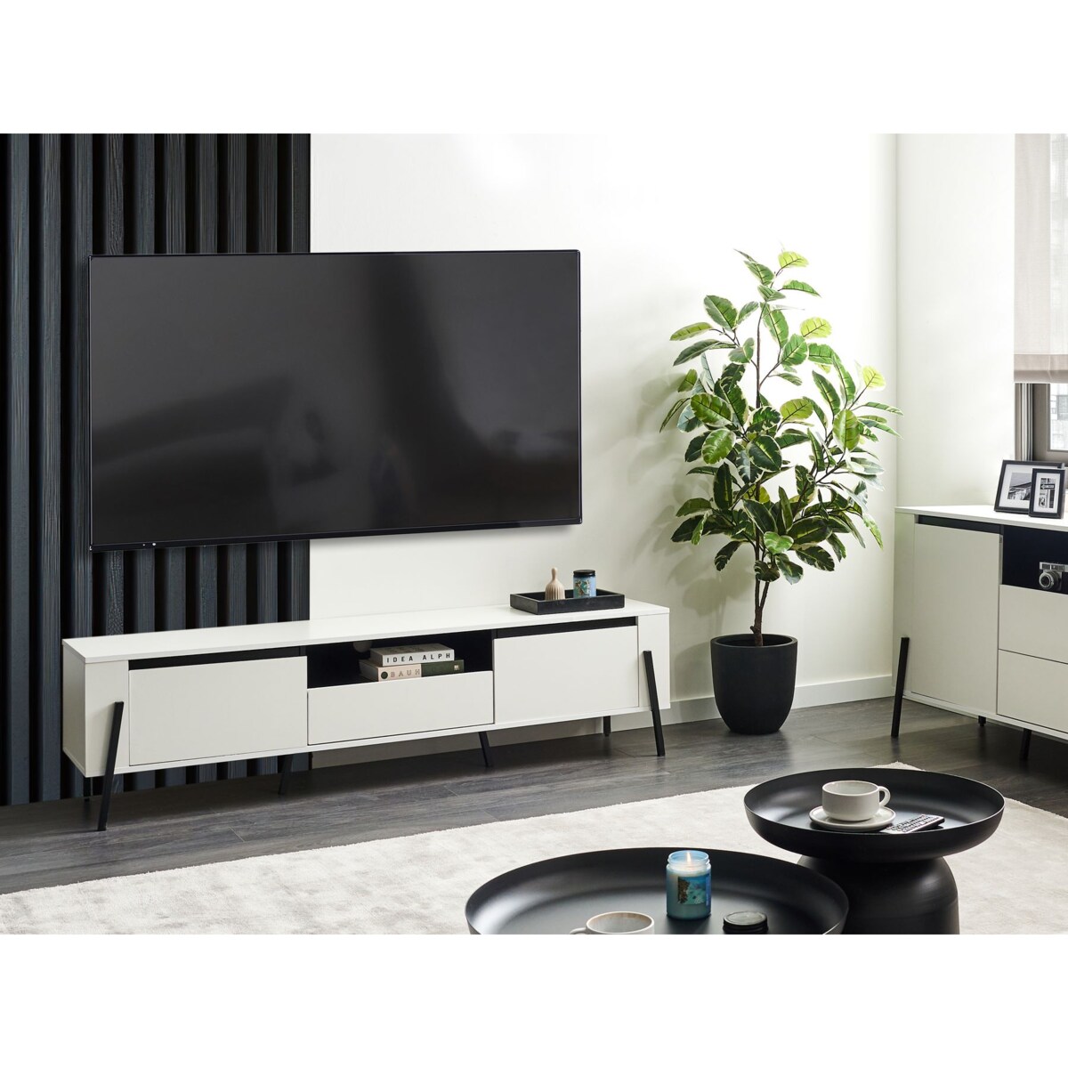 Szafka RTV BLACKPOOL Biały