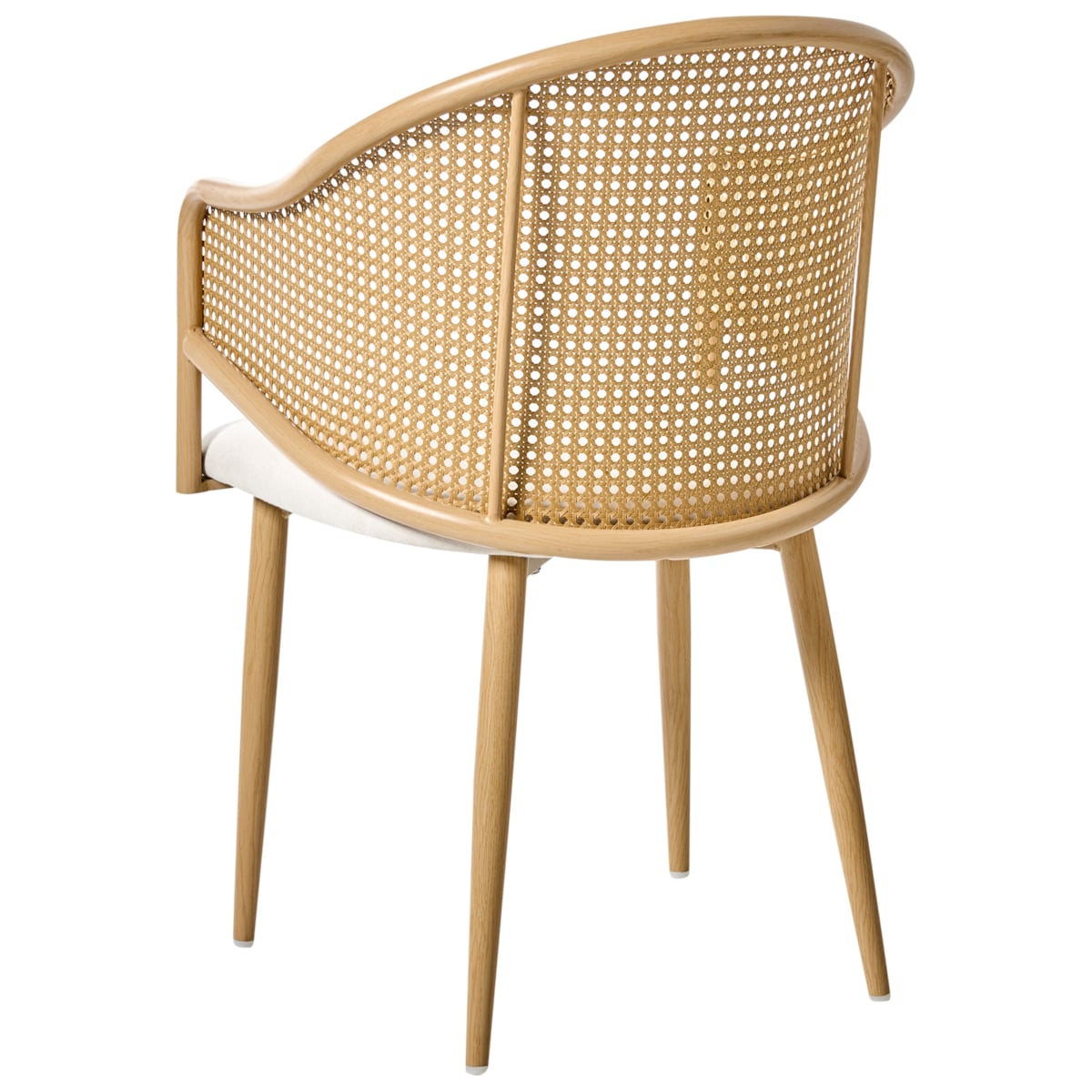 Zestaw 2 krzeseł do jadalni WEIMAR Metal Jasnobrązowy