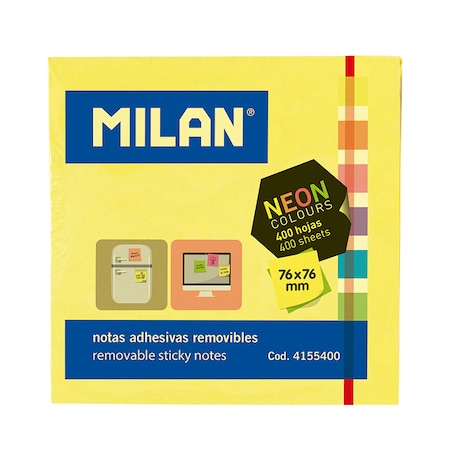 KARTECZKI NEON MIX KOSTKA 76 X 76, 400szt