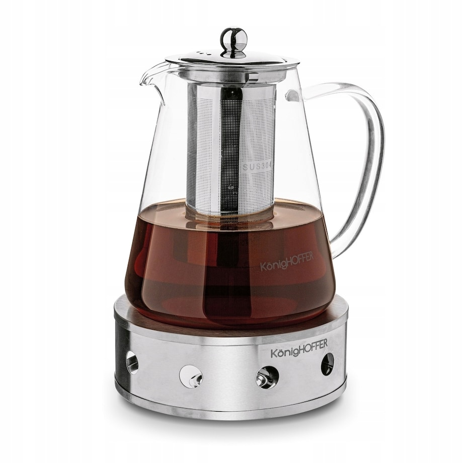 Dzbanek IMBRYK do herbaty z zaparzaczem podgrzewaczem 1,3 l na prezent mama