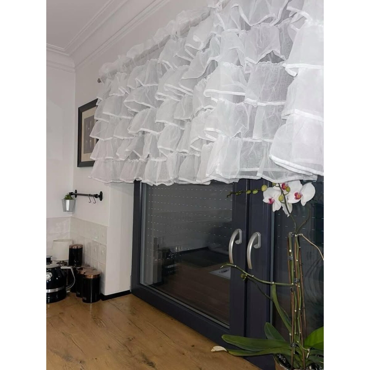 firana roletka z falbanami 160x70 cm