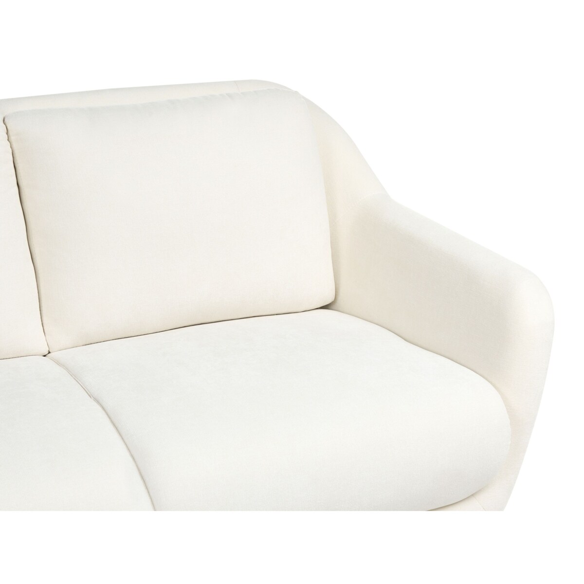 Sofa dla 2 osób EIBY Szenil Biały