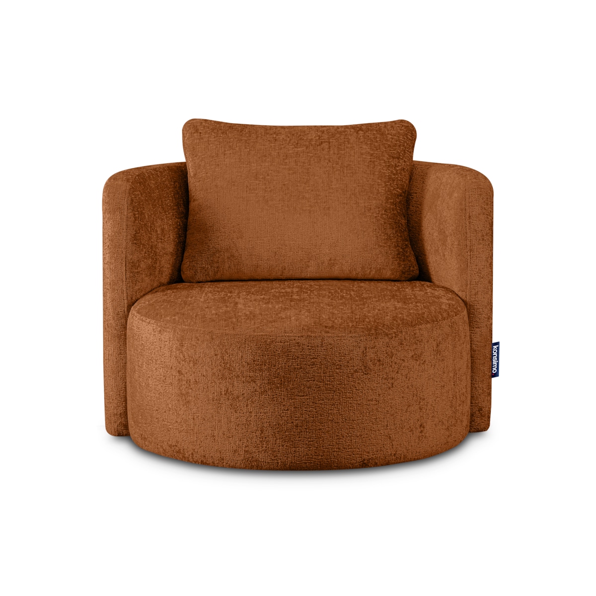 KONSIMO RAGGI Fotel obrotowy rudy