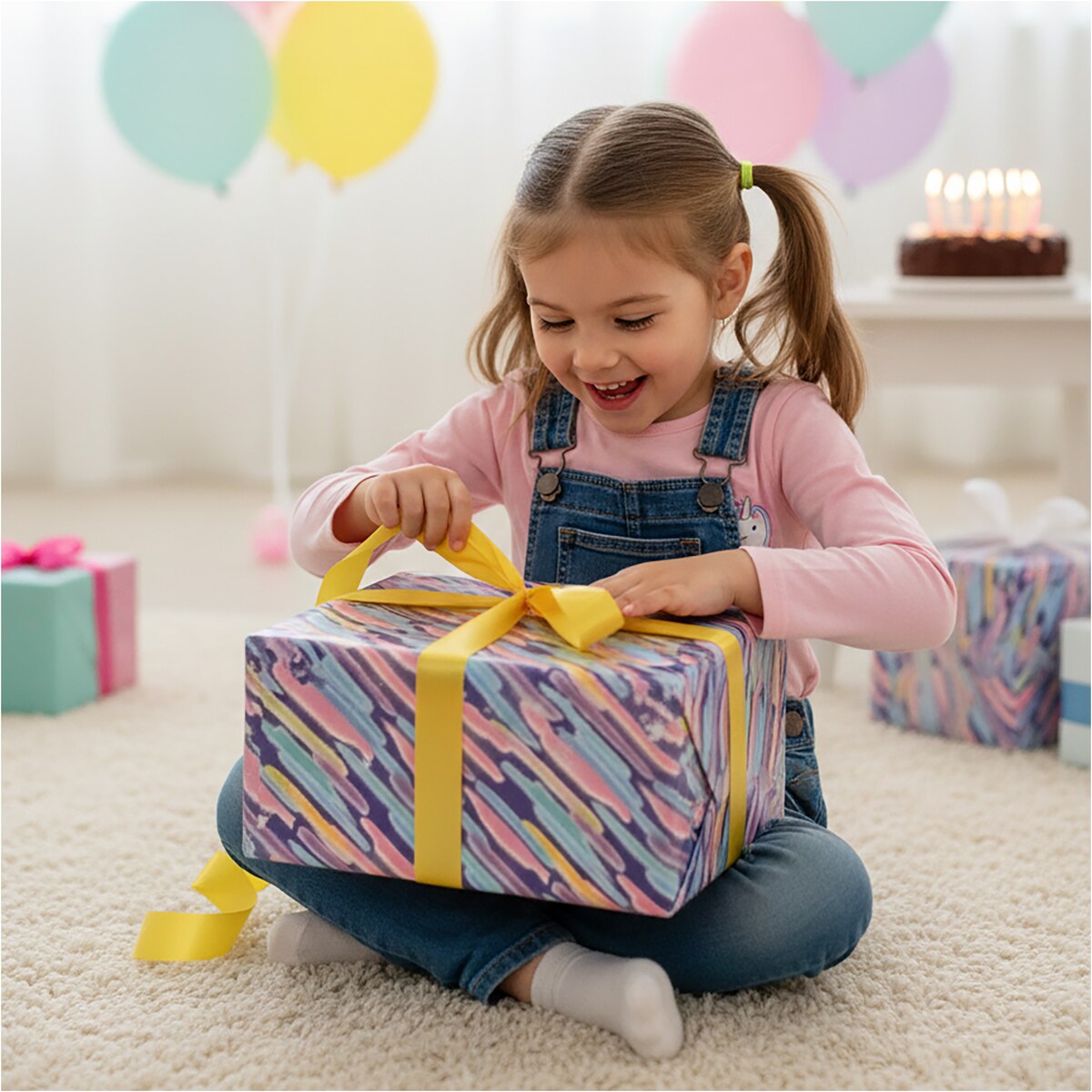 Papier do pakowania prezentów 20 METRÓW MEGAROLKA Urodzinowy Do Paczek Ozdobny