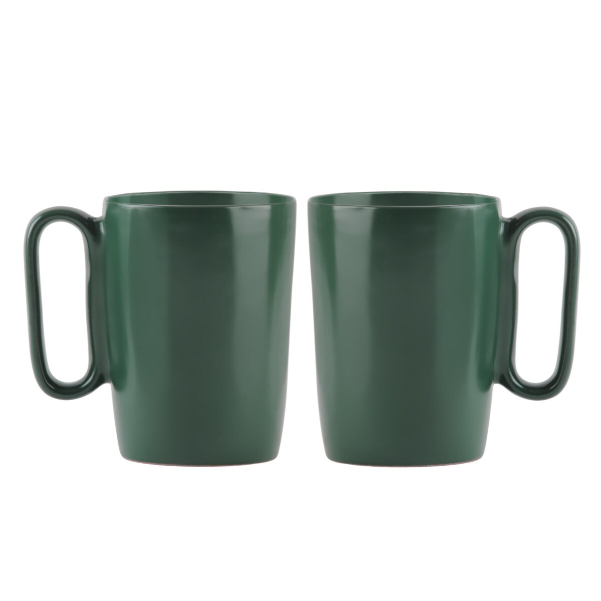 Dwa kubki ceramiczne z uszkiem 250 ml Fuori zielone 30039