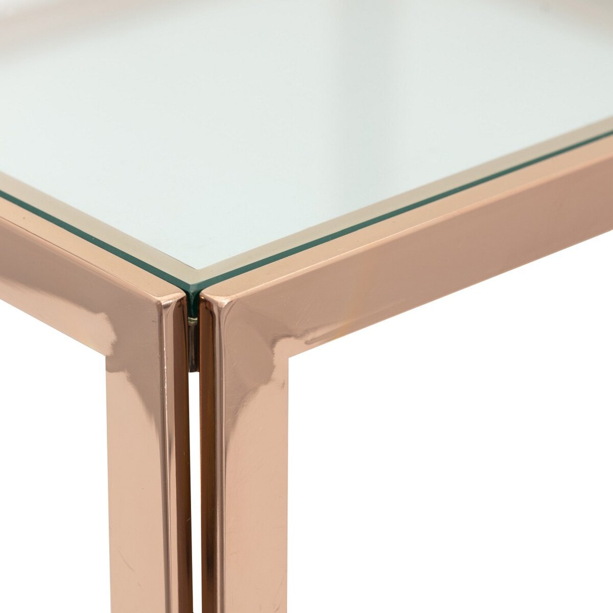 Stolik Qube rose gold 100x100x40cm, 100 x 100 x 40 cm