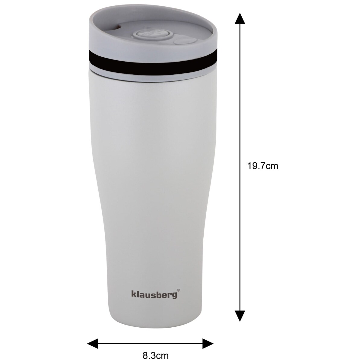 Kubek termiczny 380ml KLAUSBERG beżowy