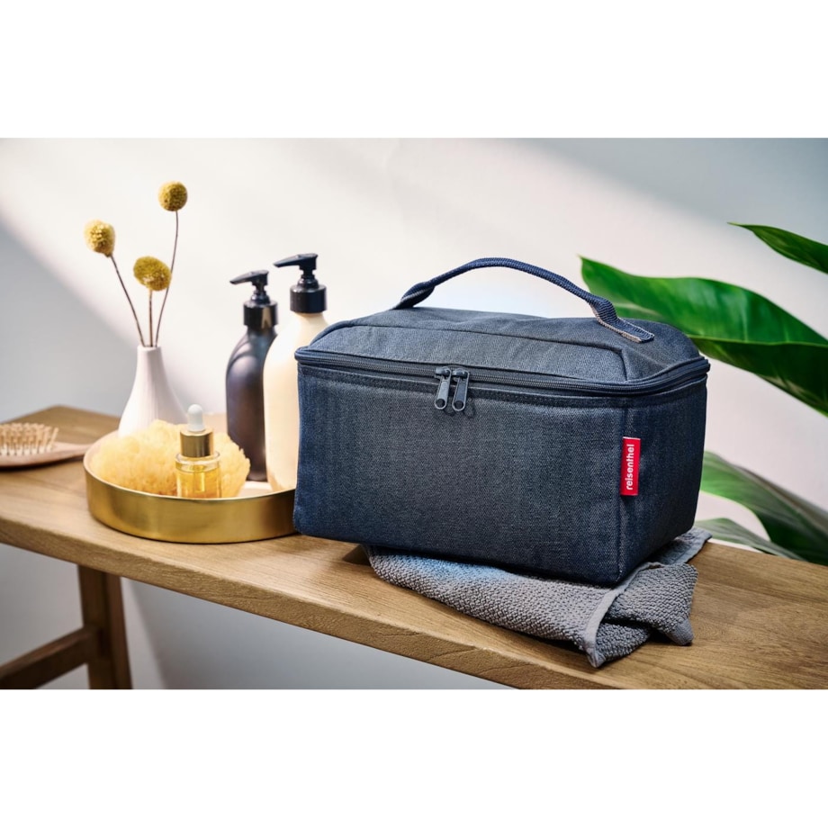 Kosmetyczka BEAUTYCASE, herringbone dark blue