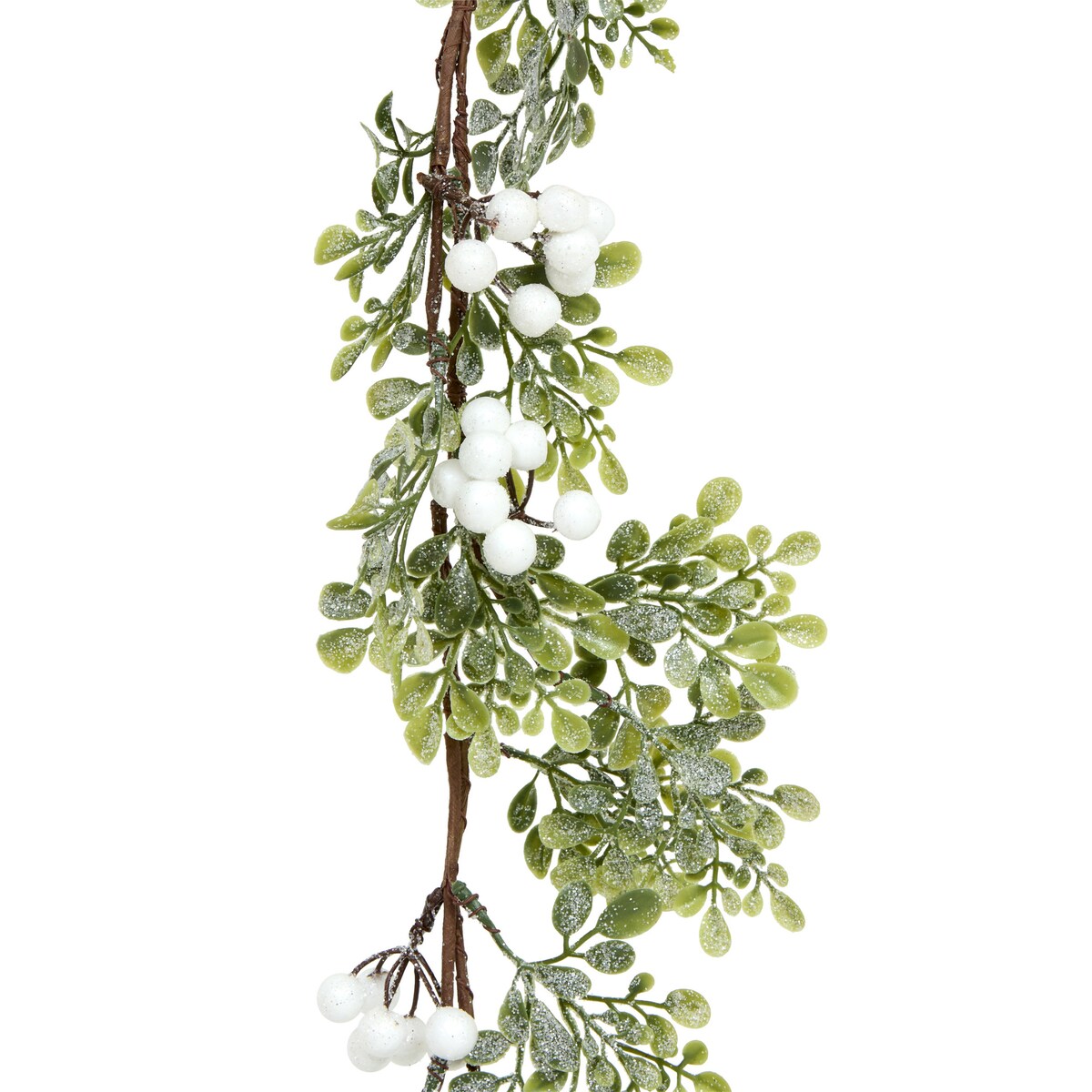 Girlanda dekoracyjna BERRIES z jagodami, 180 cm, kolor zielony, tworzywo sztuczne
