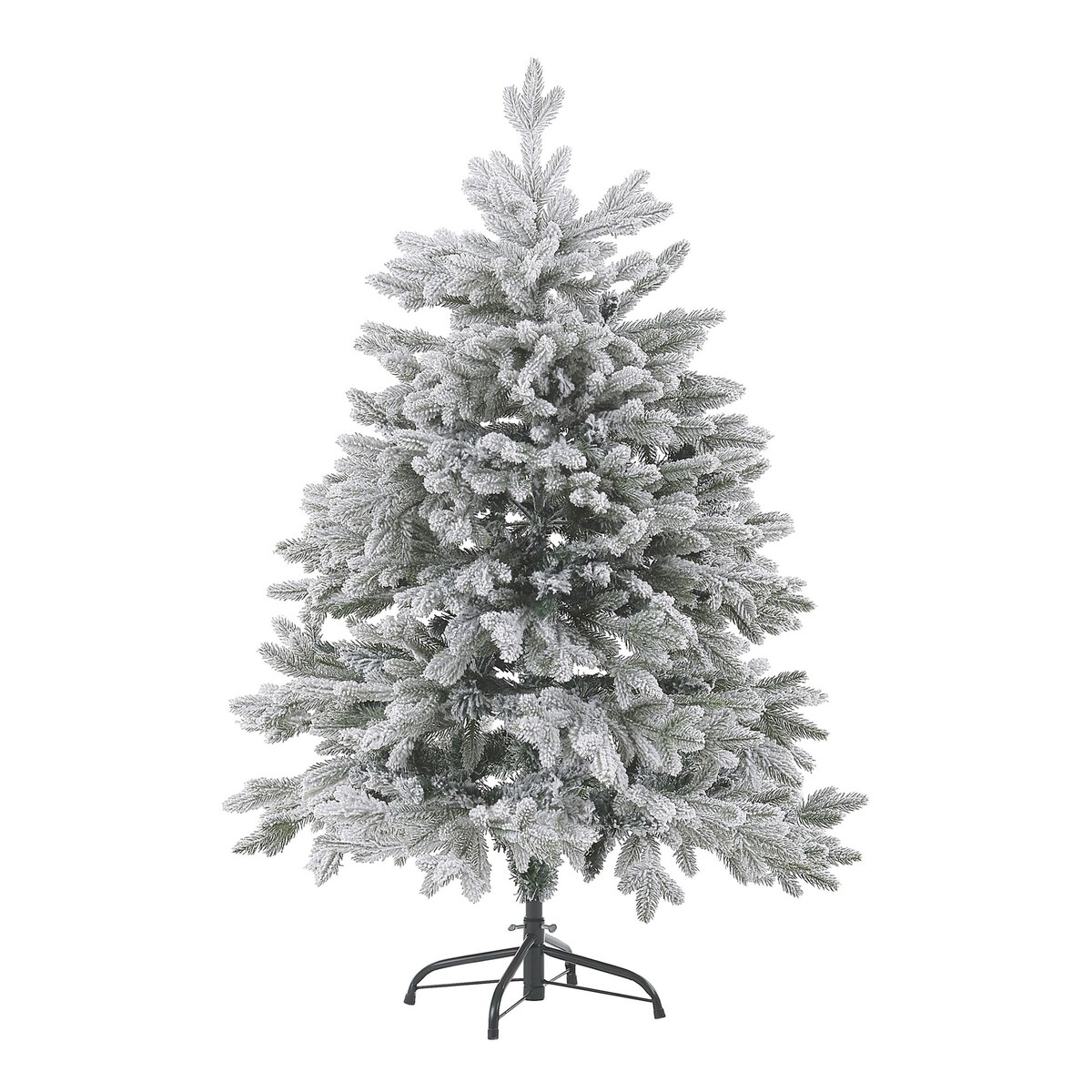 Ośnieżona sztuczna choinka świąteczna FORAKER 120 cm Biały