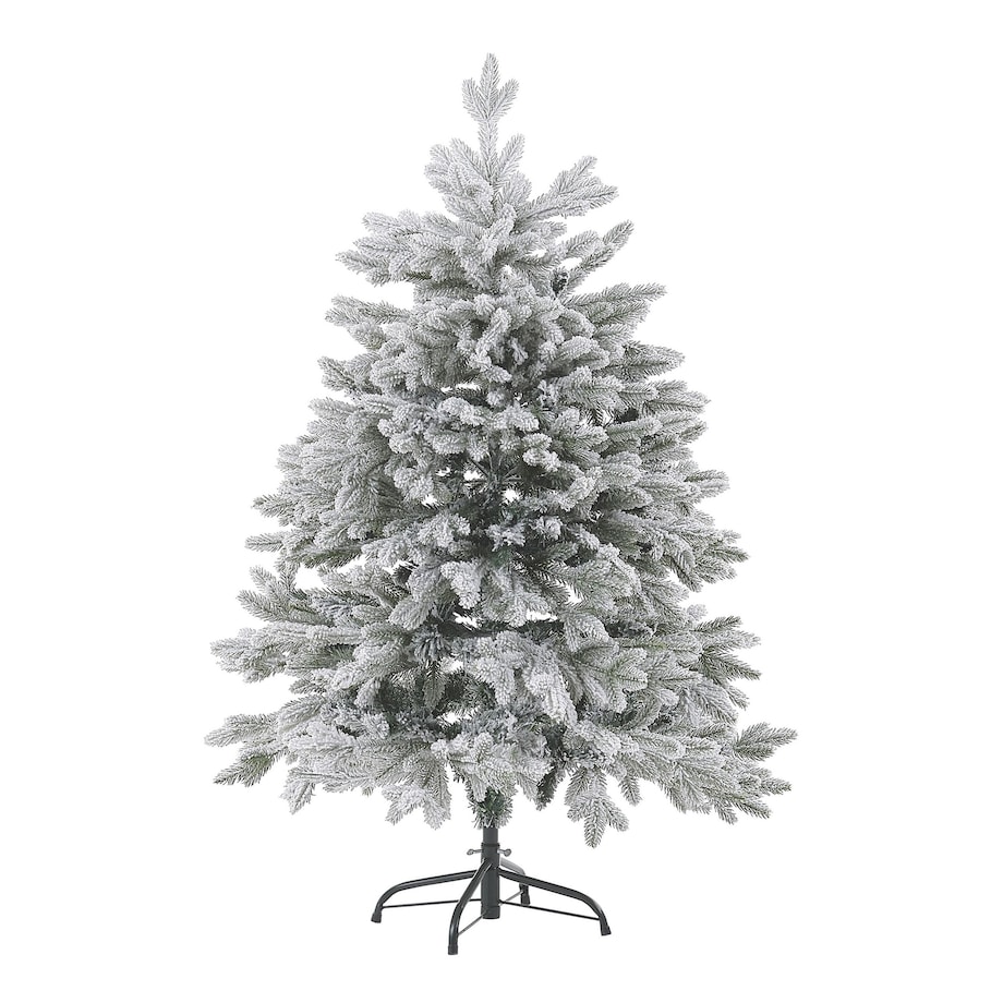 Ośnieżona sztuczna choinka świąteczna FORAKER 120 cm Biały