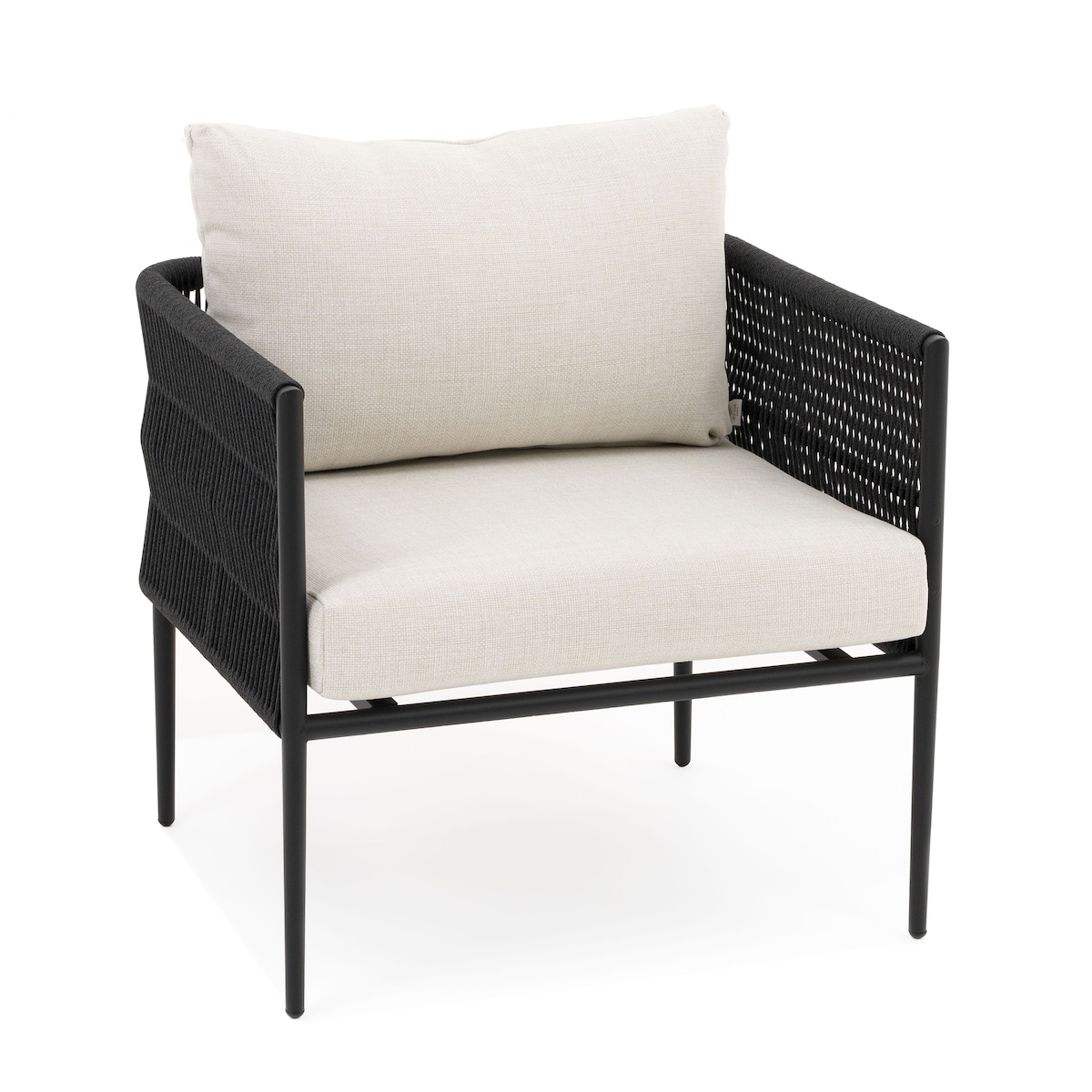 Zestaw mebli ogrodowych taras nowoczesne aluminiowe BELIZE biało beżowe