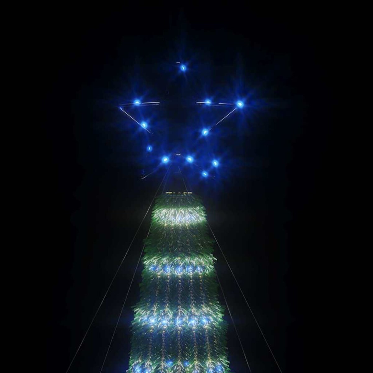 vidaXL Choinka LED 275 diod LED Niebieski 180 cm