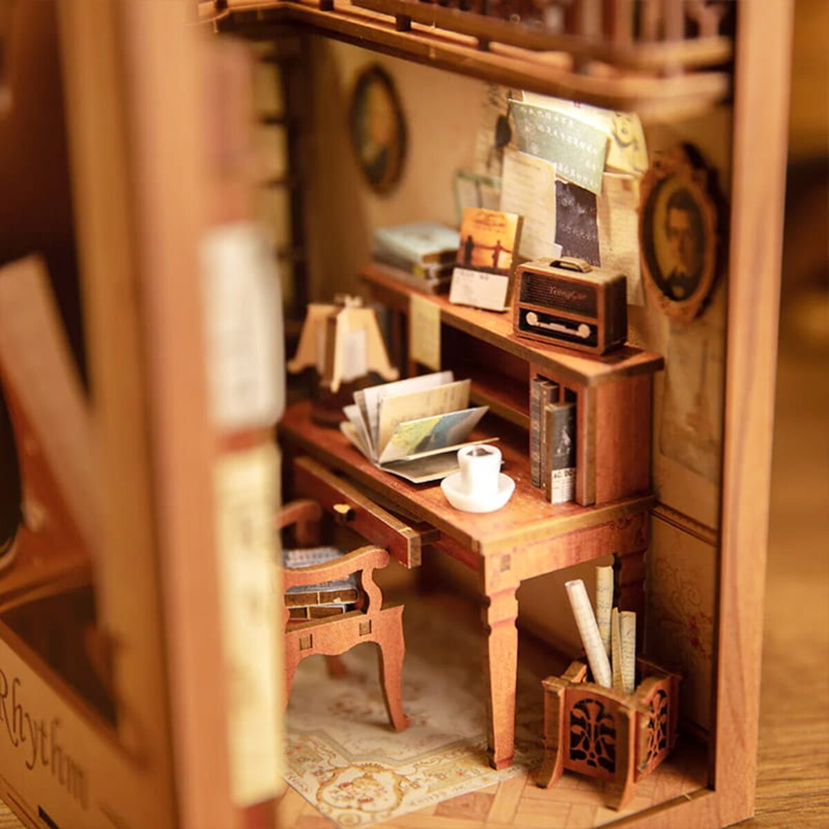 Miniaturowy domek Book Nook - Sekretny gabinet - CuteBee