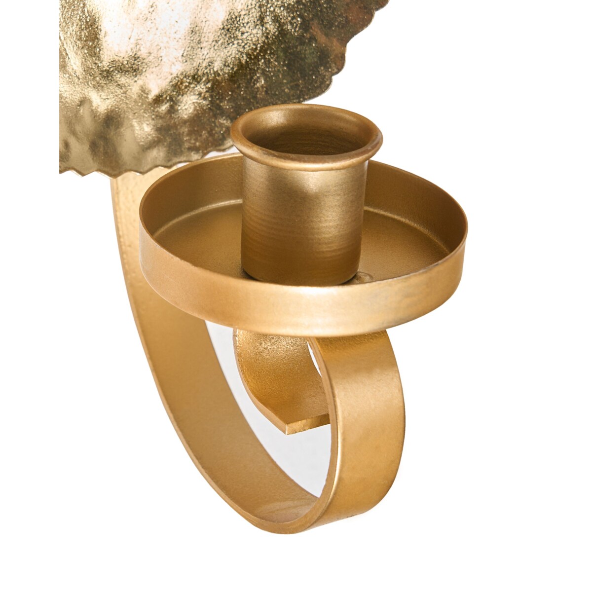 Zestaw 2 świeczników FEIJO Metal 44 cm Złoty