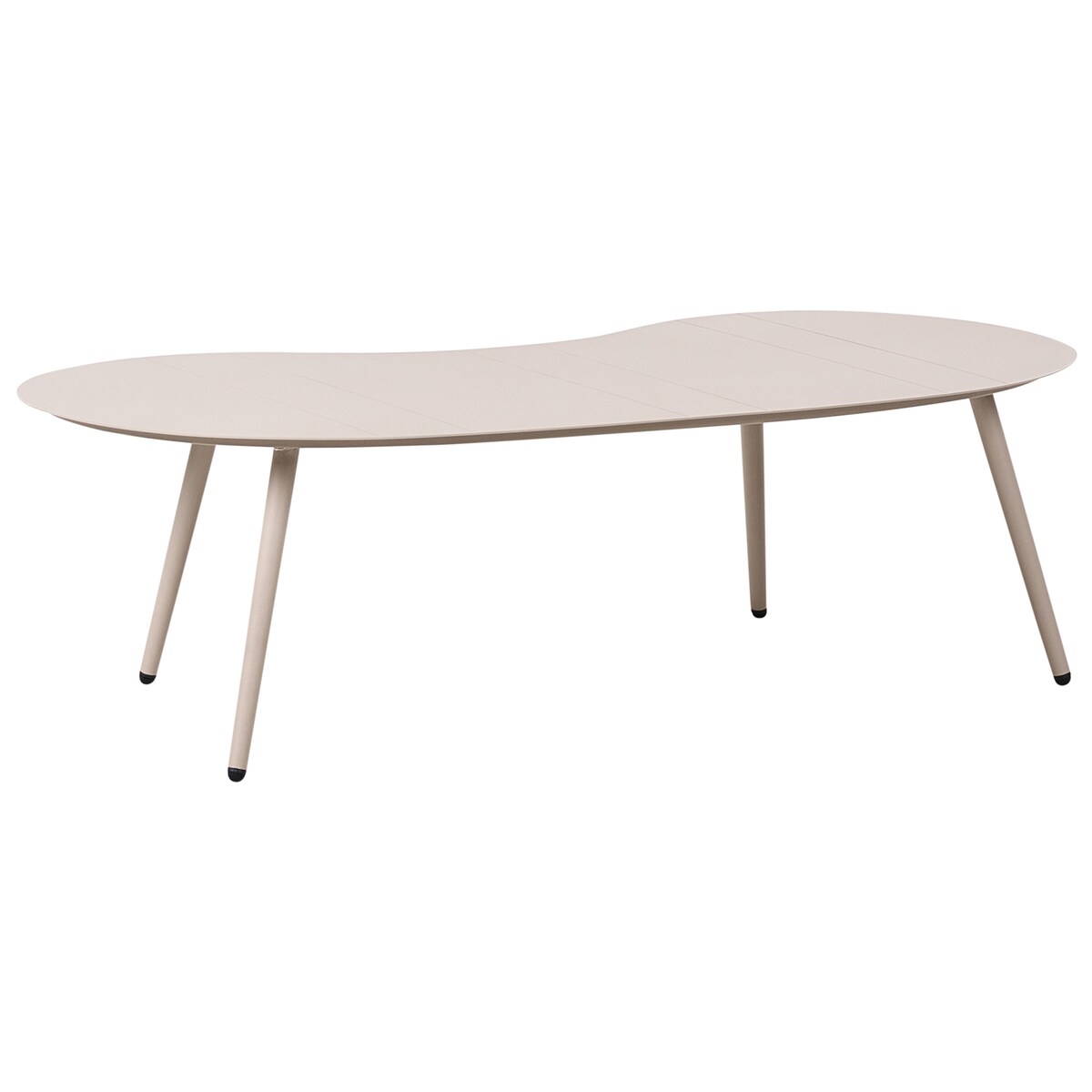 Stolik kawowy ogrodowy PARORI 65 cm 130 cm Metal Beżowy