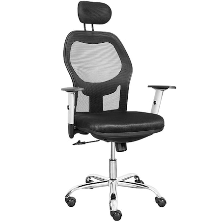 Krzesło biurowe fotel obrotowy regulowany chrom K40 do biurka