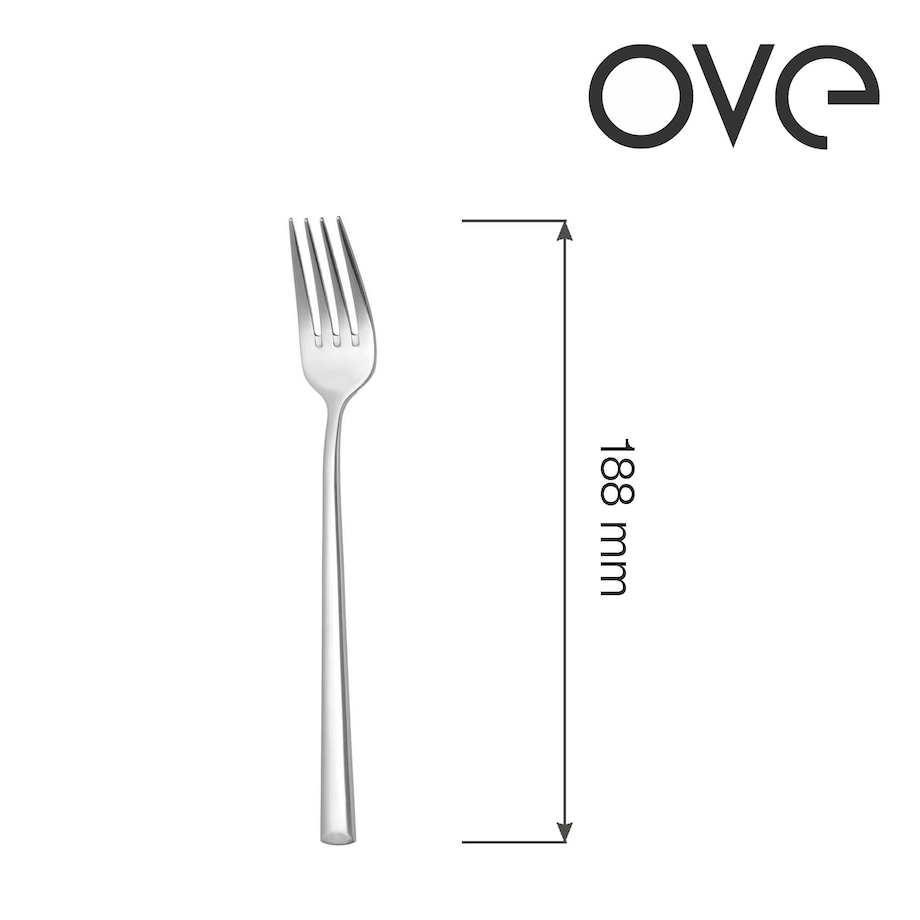 Widelec deserowy Bergen, OVE, 188 mm, zestaw 12 szt.