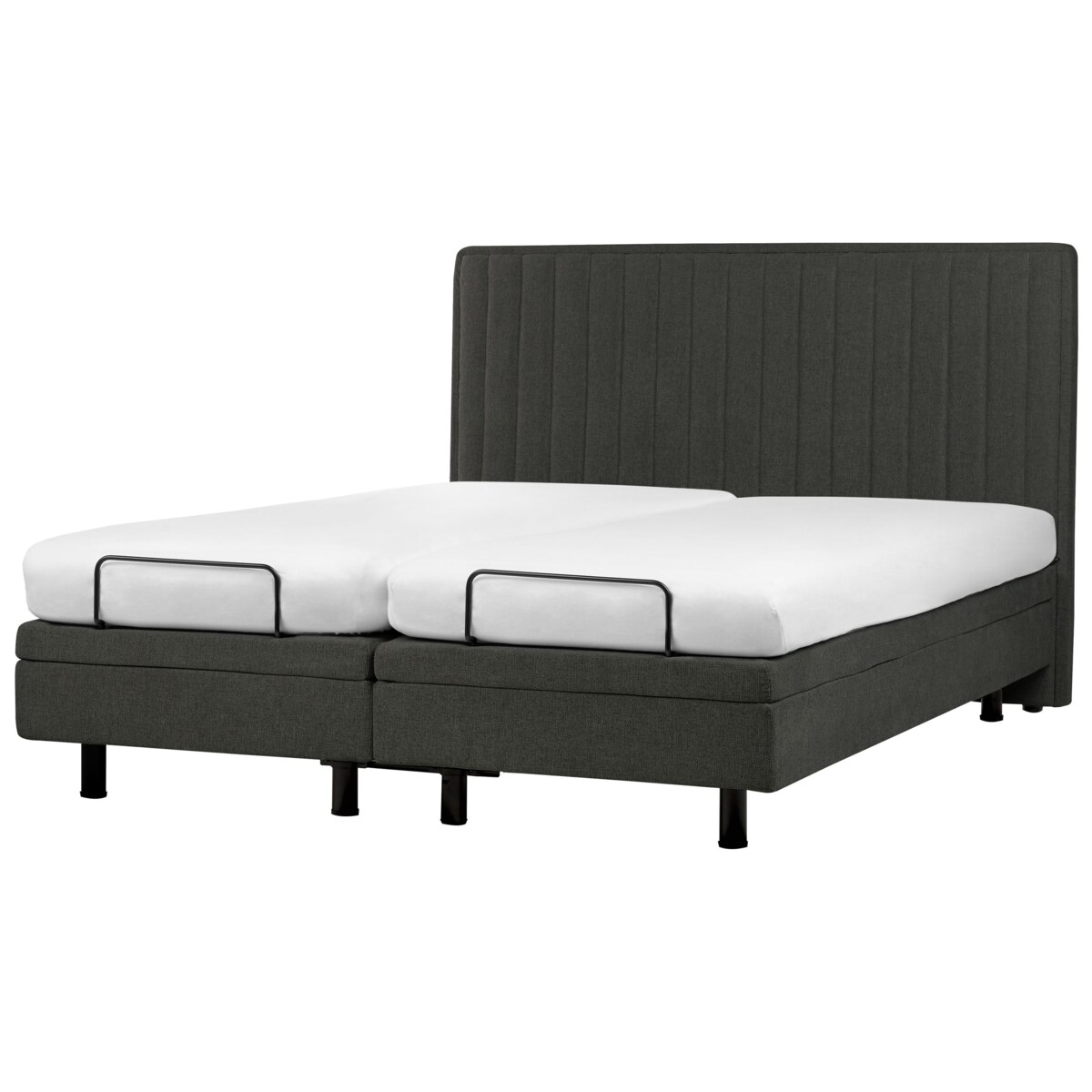 Łóżko regulowane DUKE II 180 x 200 cm Ciemnoszary