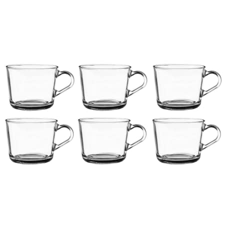 SZKLANKA 6x 270 ml komplet kubek KELLY na herbatę kawę napoje soki jadalnia