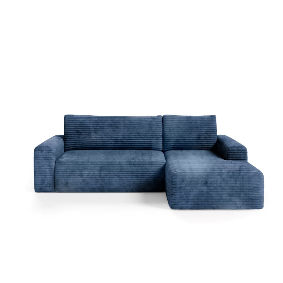 Narożnik SONTII z funkcją spania gruby sztruks Kolor: TILIA 77