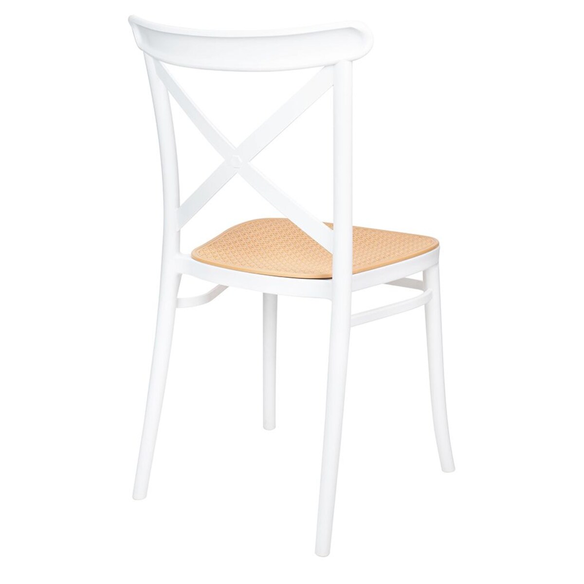 Krzesło COUNTRY KH010100247 ze skrzyżowanym opraciem białe
