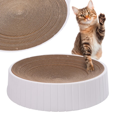 Drapak Dla Kota Z Tekturki Duży Do Drapania Zabawka Kot Leżący Okrągły