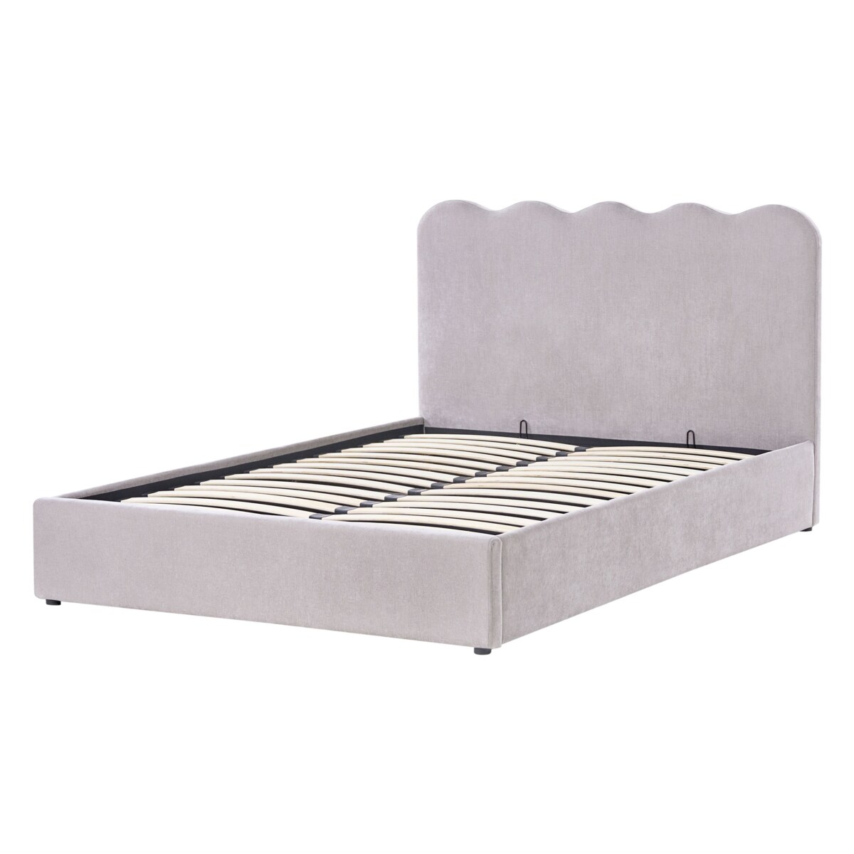 Łóżko z pojemnikiem NANTERRE 140 x 200 cm Beżowoszary