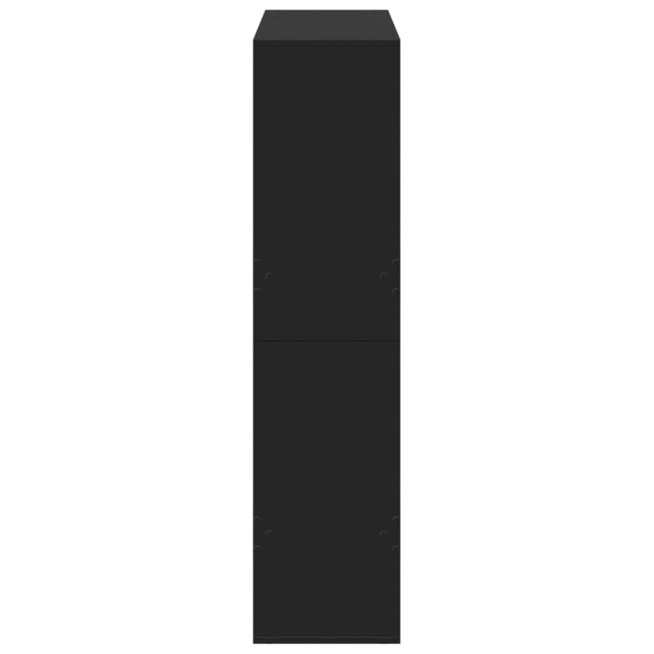 vidaXL Regał, czarny, 100x33x135 cm, materiał drewnopochodny