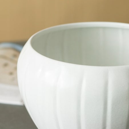 3 szt. DONICZKA MARBI metalowa biała