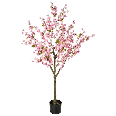 Sztuczna roślina CHERRY TREE 152 cm Różowy
