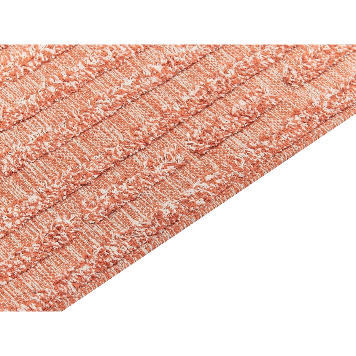 Dywan bawełniany 80 x 150 cm pomarańczowy MUGLA