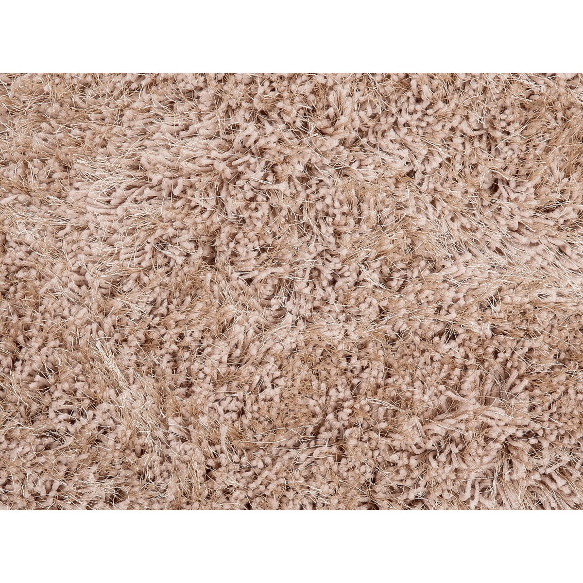 Dywan shaggy okrągły ⌀ 140 cm beżowy CIDE