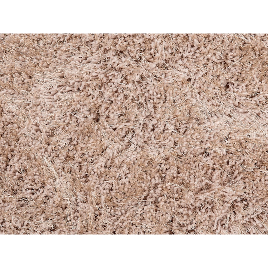 Dywan shaggy okrągły ⌀ 140 cm beżowy CIDE