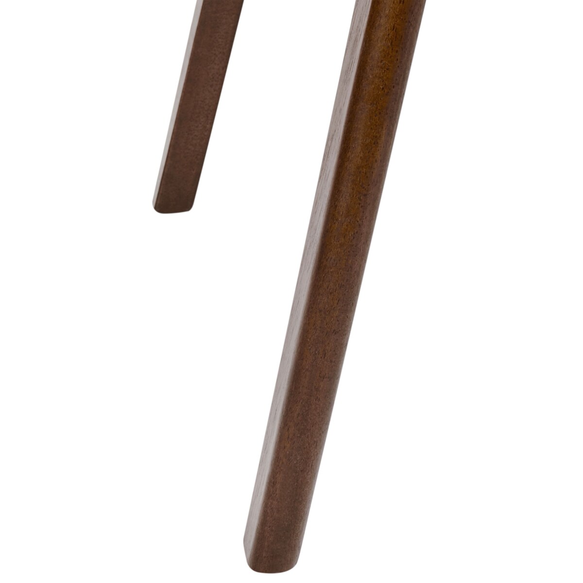 Zestaw 2 krzeseł do jadalni ELLA Drewno Ciemny brąz/ beżowoszary