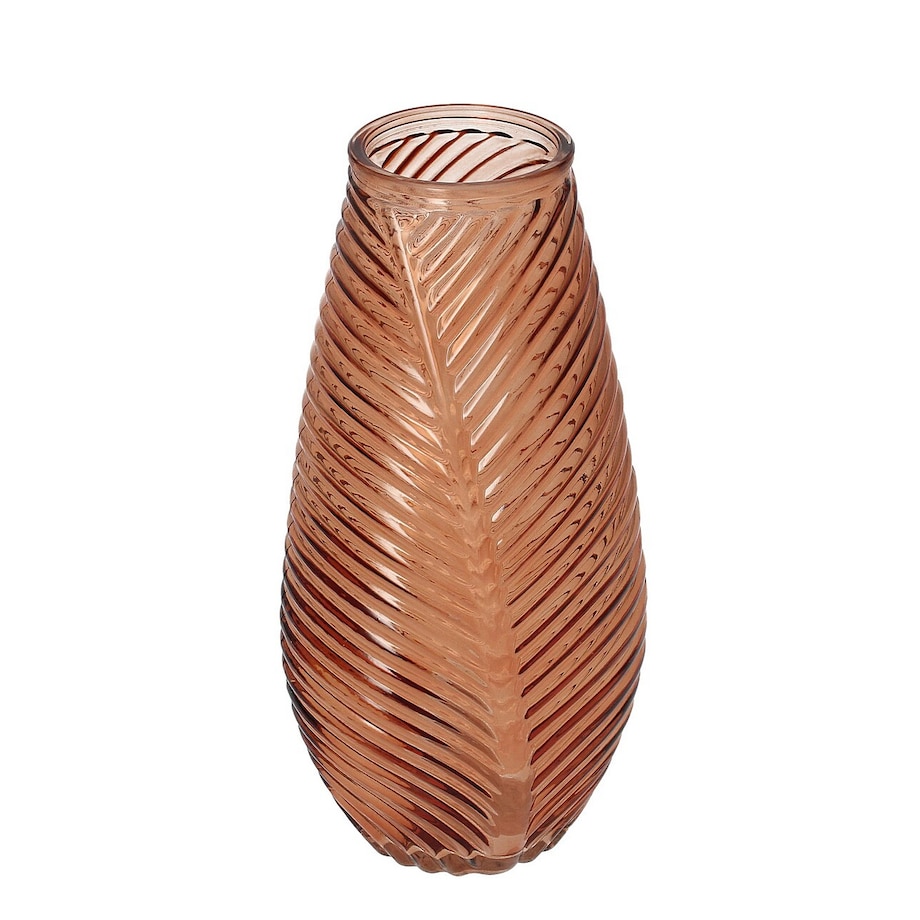 Szklany wazon Leaf II 13x10x29 cm, 13x10x29 cm