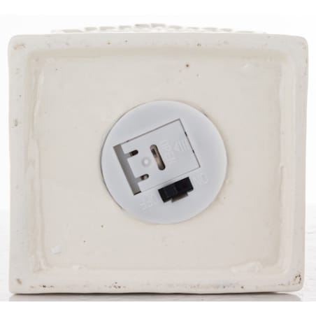 Ceramiczny biały domek LED 15,5x8 cm ADANIK