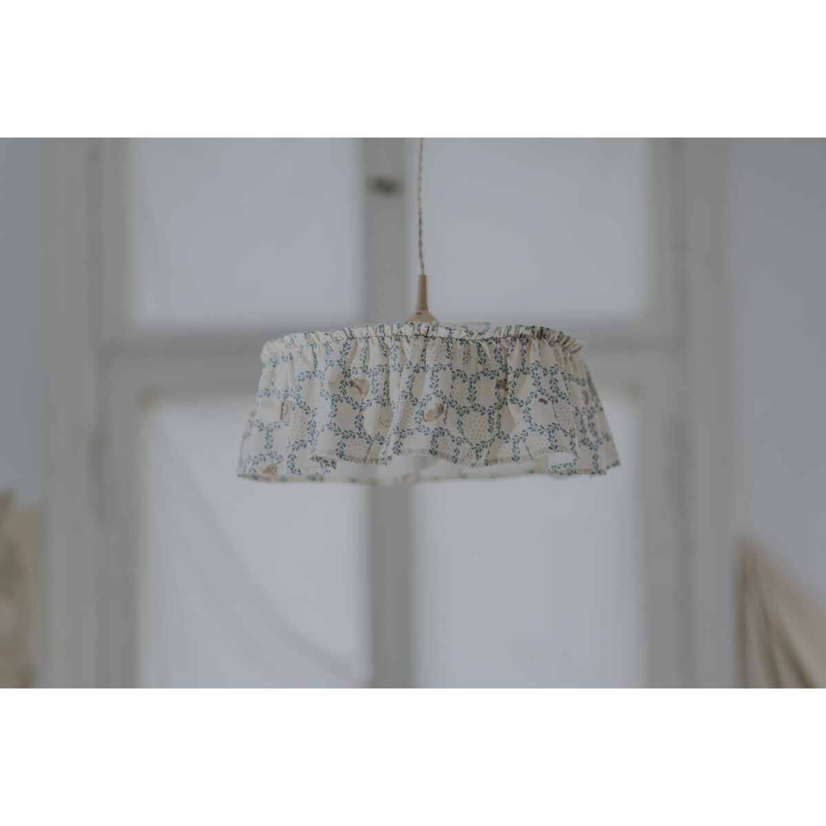 Abażur bawełniany Blue Cottage