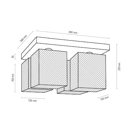 Drewniana Lampa Sufitowa BRITOP Lighting Norman 4xE27 Max.25W Naturalna Brzoza FSC z Akcentem Chromu, Polski Producent 1 szt.
