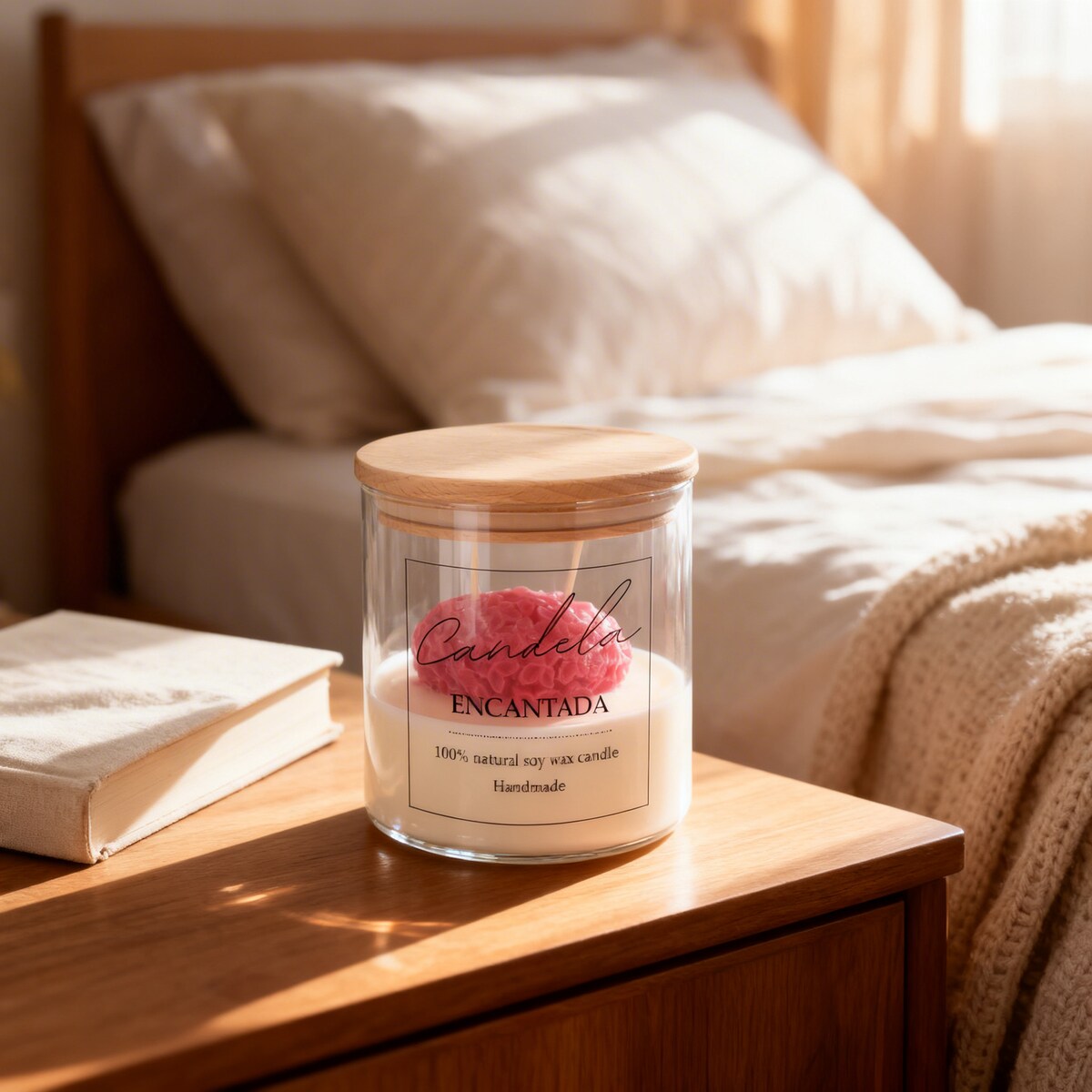 Świeca sojowa ZAPACHOWA świeczka SERCE handmade prezent CANDELA ENCANTADA