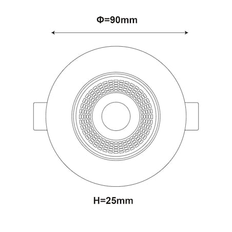 Oczko Light Prestige Plus czarny LED CCT 3000K/4000K/6000K (regulowana) 1 szt.