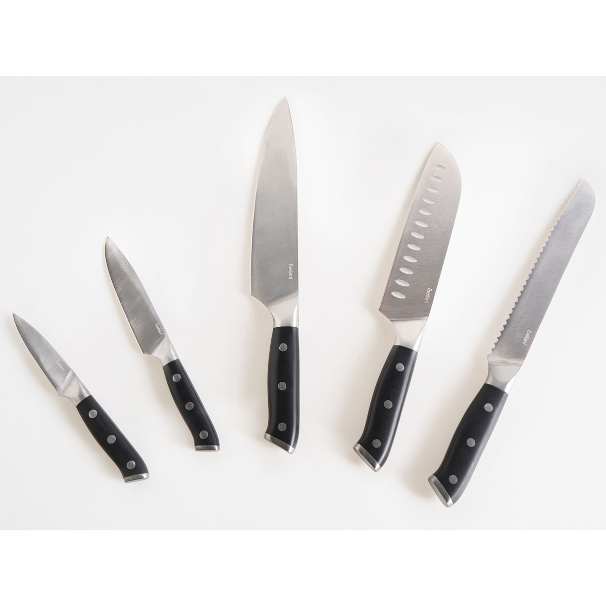 Zestaw 5 noży w bloku IKEDA Czarny