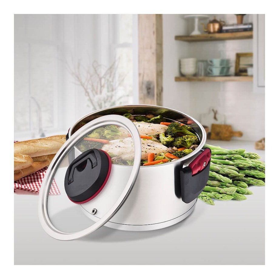 Maestro garnek z pokrywką 22cm 4.2L MR353022