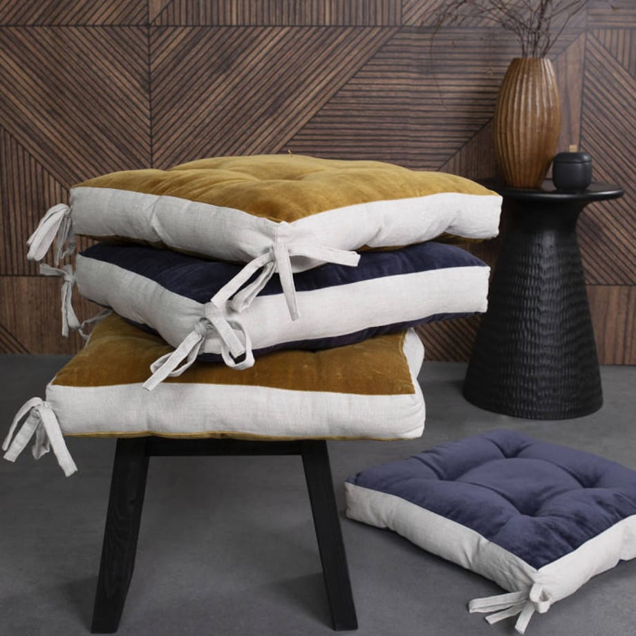 Poduszka do siedzenia na podłodze JAL, bawełniana, 38 x 38 cm