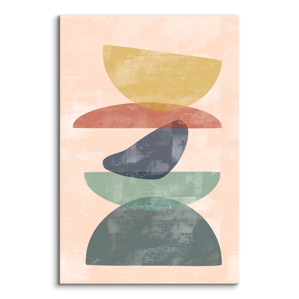 Obraz Kolorowe Skały Imitacja Boho Kamieni 30x40cm