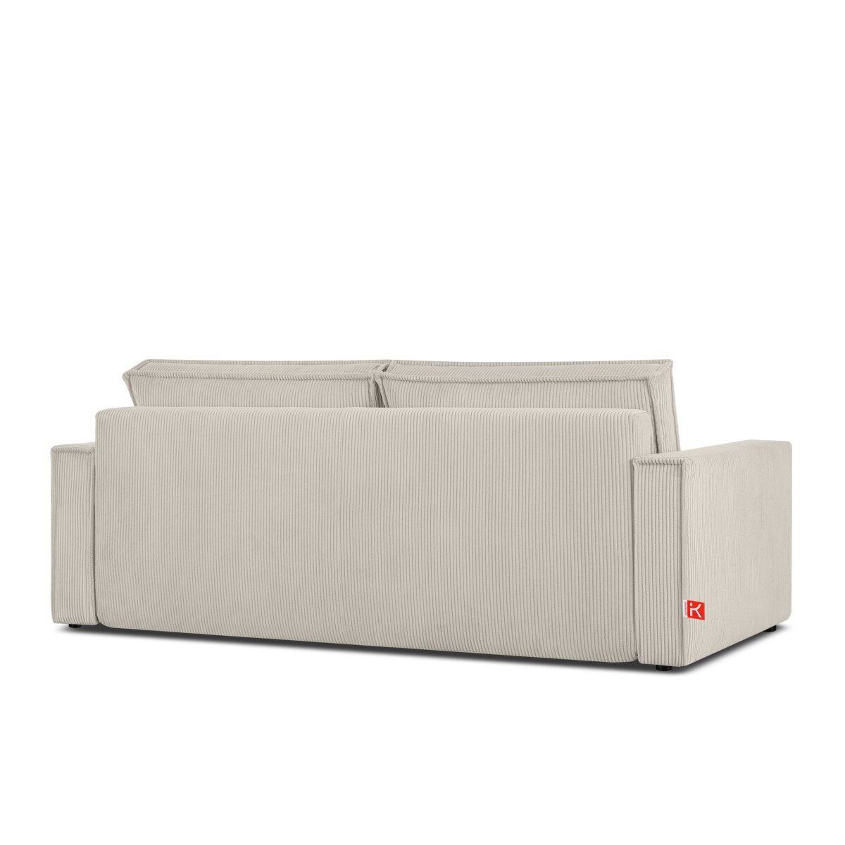 KONSIMO NAPI Trzyczęściowa sofa z kremowego sztruksu