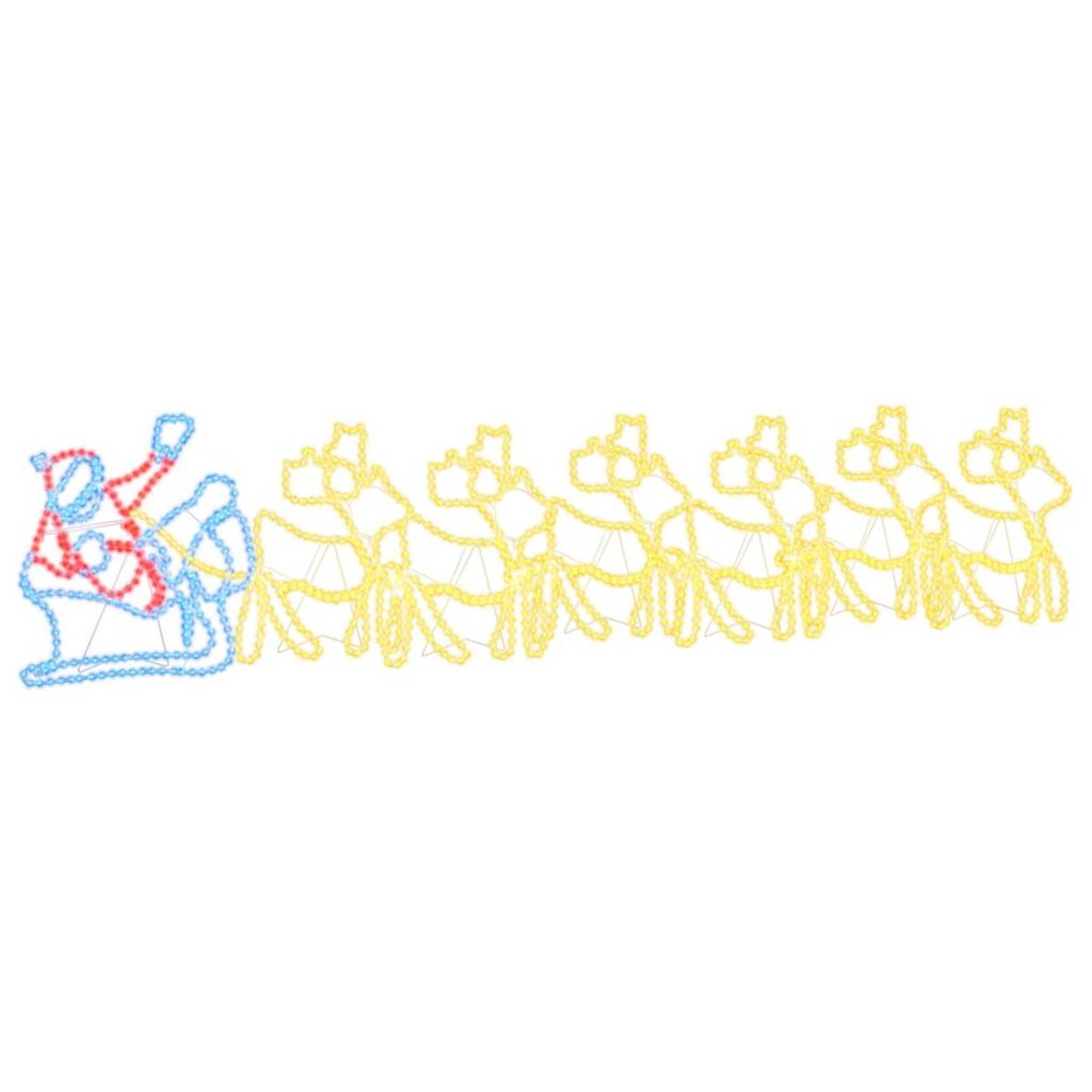 vidaXL LED Dekoracja Świąteczna Wielokolorowe 69 x 79 cm PVC