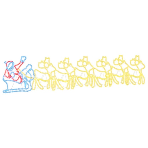 vidaXL LED Dekoracja Świąteczna Wielokolorowe 69 x 79 cm PVC