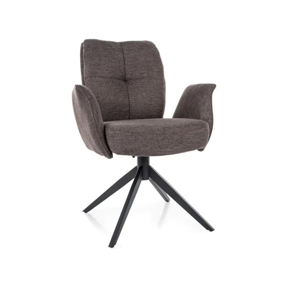 Krzesło tapicerowane WING BREGO cappuccino obracane