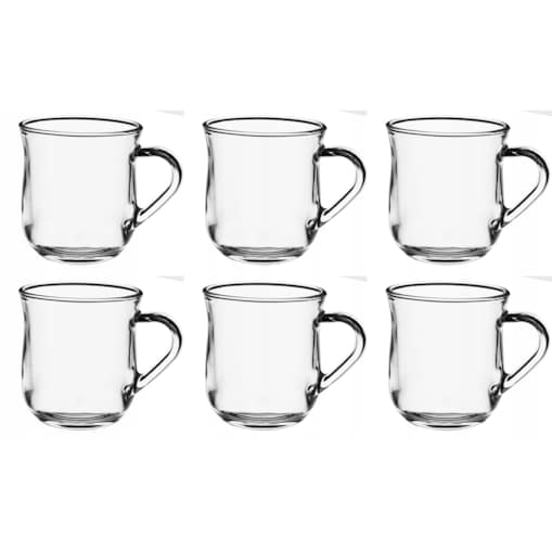 SZKLANKI KUBEK FILIŻANKA 6x 320 ml na kawę herbatę